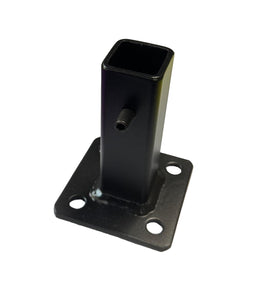 ANVIL 3/4" No Welding Broken Iron Step Railing Post Repair Base 4" H.- FIX Handrails Loose Metal Outdoor Railings .75" Hollow Or Solid Posts. Slip-Fit Over Existing 3/4" Leg Painted Black-w/Bolts