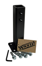 Load image into Gallery viewer, NO Welding Outdoor Railings 7"Boot Post Mount Repair Base Fencing-Deck Rails-Black Paint-concrete bolts
