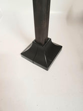 Load image into Gallery viewer, 1 cosmetic 1&quot; Post stair Railing base skirt covers posts banister legs Snap ON use with New or Old Handrails. Black

