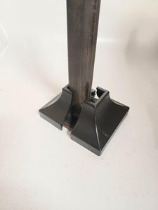 1" Post stair Railing cosmetic base skirt cover posts banister legs Snap ON use with New or Old Handrails. Black