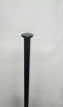 Load image into Gallery viewer, New Railing Leg post replacement 36&quot; H. 1&quot; x 1&quot; Square post on 3&quot; x 3&quot; plate 3/8&quot; holes Handrail repair posts Black paint Free Shipping!
