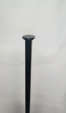 Load image into Gallery viewer, New 1&quot; Railing Leg post replacement 36&quot; H. 1&quot; x 1&quot; Square post on 3&quot; x 3&quot; plate 3/8&quot; holes Handrail repair posts Black paint Free Shipping!
