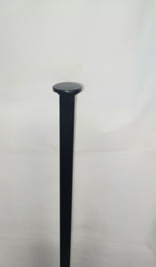 New Railing Leg post replacement 36" H. 1" x 1" Square post on 3" x 3" plate 3/8" holes Handrail repair posts Black paint Free Shipping!