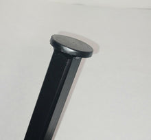 Load image into Gallery viewer, New 1&quot; Railing Leg post replacement 36&quot; H. 1&quot; x 1&quot; Square post on 3&quot; x 3&quot; plate 3/8&quot; holes Handrail repair posts Black paint Free Shipping!

