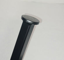 Load image into Gallery viewer, New Railing Leg post replacement 36&quot; H. 1&quot; x 1&quot; Square post on 3&quot; x 3&quot; plate 3/8&quot; holes Handrail repair posts Black paint Free Shipping!
