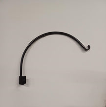 Load image into Gallery viewer, 16&quot; Corner hook Heavy duty made out of solid 1/2 round bar hand forged. Great for hanging plants and solar lights!
