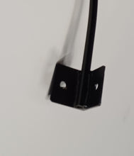 Load image into Gallery viewer, 16&quot; Corner hook Heavy duty made out of solid 1/2 round bar hand forged. Great for hanging plants and solar lights!
