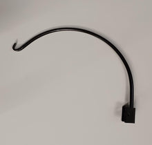 Load image into Gallery viewer, 16&quot; Corner hook Heavy duty made out of solid 1/2 round bar hand forged. Great for hanging plants and solar lights!
