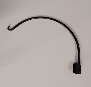 16" Corner hook Heavy duty made out of solid 1/2 round bar hand forged. Great for hanging plants and solar lights!