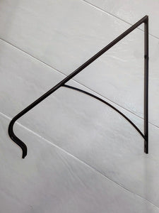Wrought Iron 22" Hand rail Grab Rail with a curved support Bar Safety Hand Railings