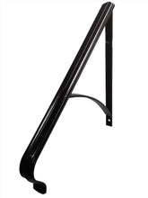 Load image into Gallery viewer, Wrought Iron 22&quot; Hand rail Grab Rail with a curved support Bar Safety Hand Railings
