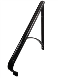 Wrought Iron 22" Hand rail Grab Rail with a curved support Bar Safety Hand Railings