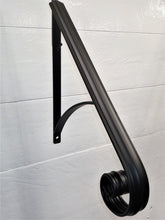 Load image into Gallery viewer, Wrought Iron decorative 22&quot; Grab rail hand forged scroll end with arch support
