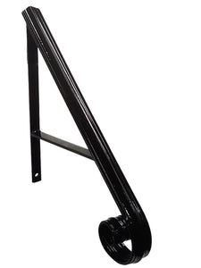 Handrailing Grab bar 22" scroll with a straight support hand forged 1 or 2 steps