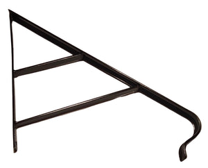 Traditional LAMB TONGUE GRAB RAIL 27" STRAIGHT supports 2 to 3 step Handrails
