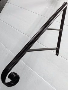 Modern double support scrolled handrailing 27" Great for up to 3 steps