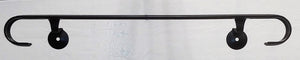 STAIR RAILS curled ends FOR STEPS 24" Iron Handrail 1-2 step HandRail wall mounted 2 Brackets